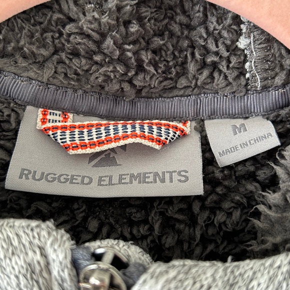 Rugged Elements Gray Mountain Fleece Hoodie Jacket - Picture 16 of 16